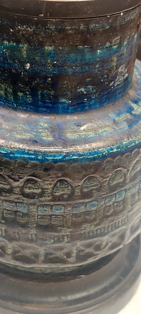 Lampada Da Tavolo Ceramica Aldo Londi Per Bitossi Anni 70-photo-3