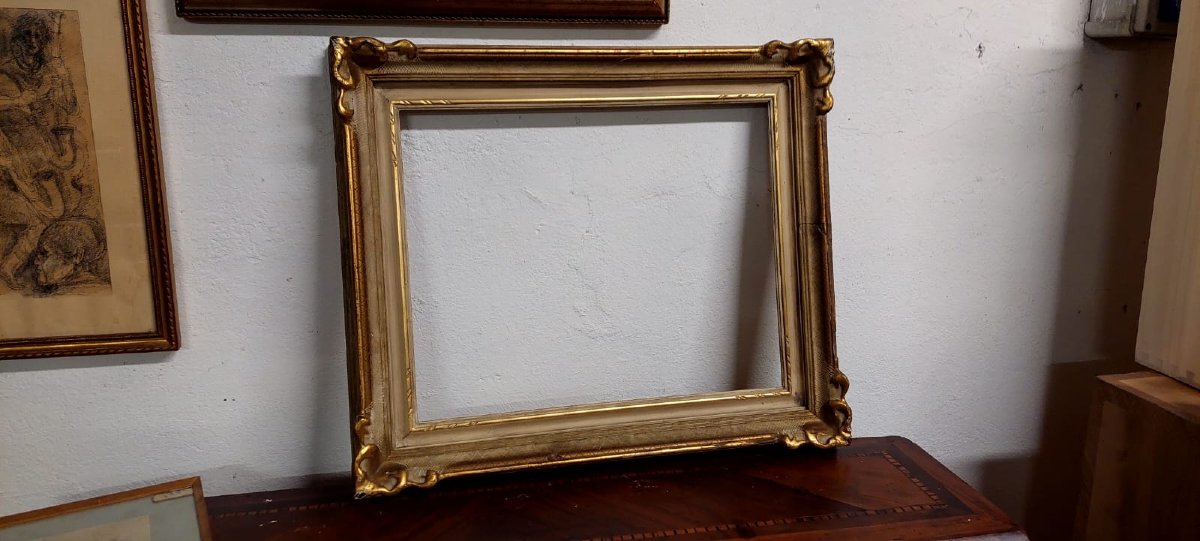 cornice legno laccata e dorata  primi  del 900 ,Italiana-photo-2