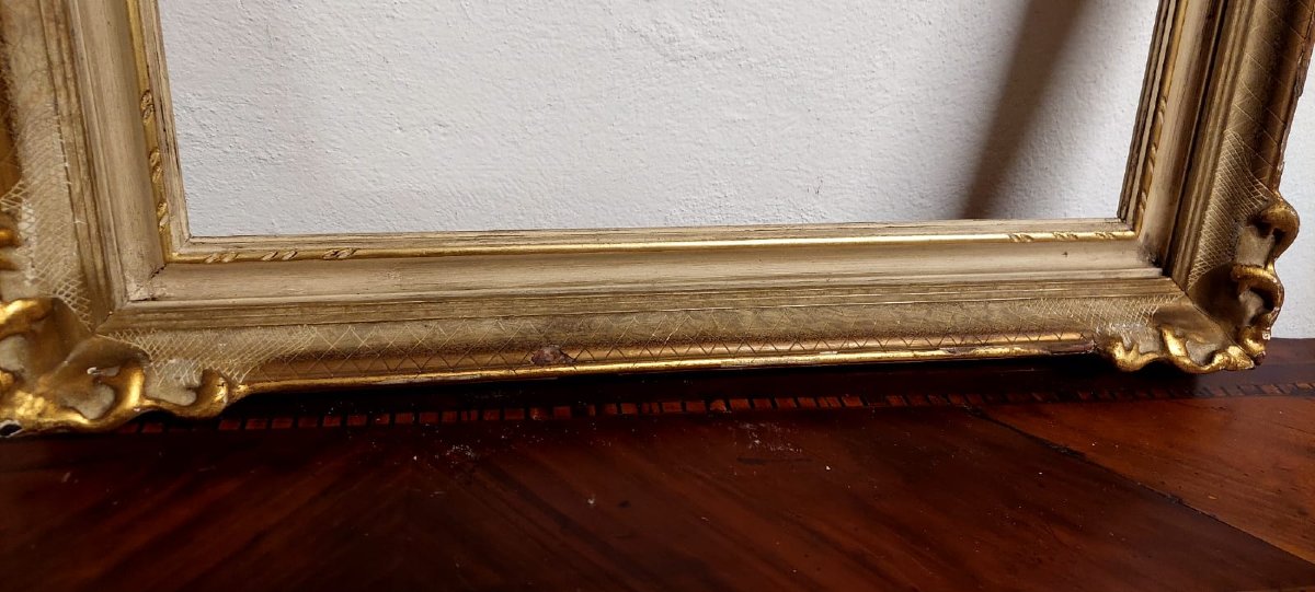 cornice legno laccata e dorata  primi  del 900 ,Italiana-photo-3