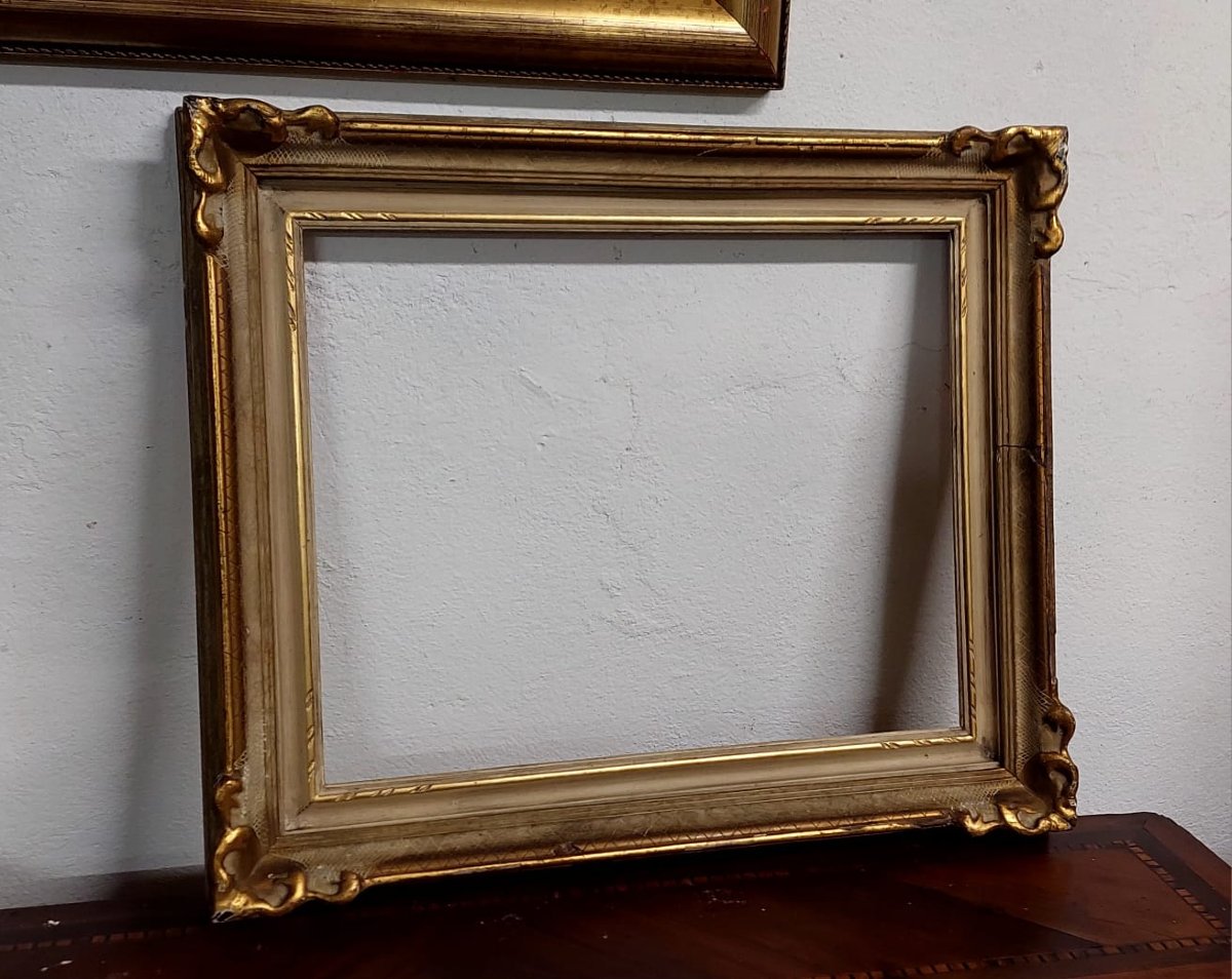 cornice legno laccata e dorata  primi  del 900 ,Italiana-photo-8