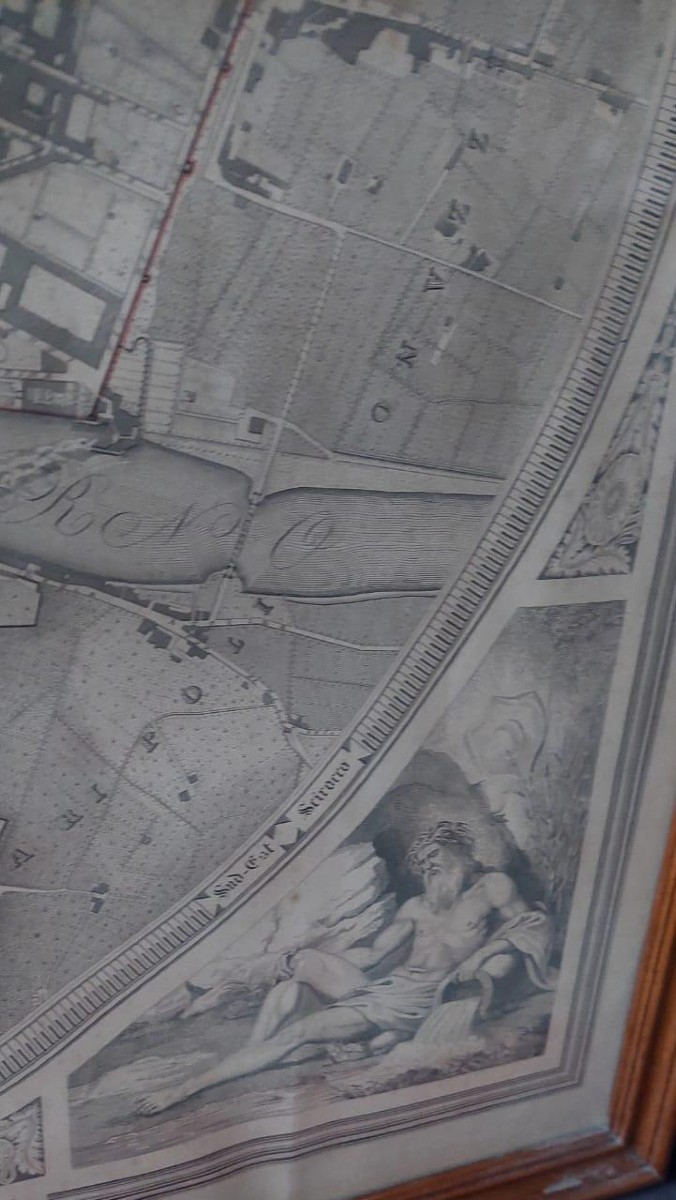 Grande carta geografica pianta geometrica citta' di firenze 1843-photo-7