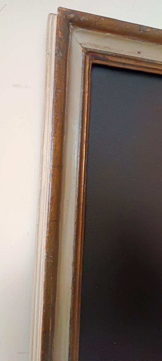 dipinto antico olio su tela Madonna con bambino XVIII secolo-photo-6