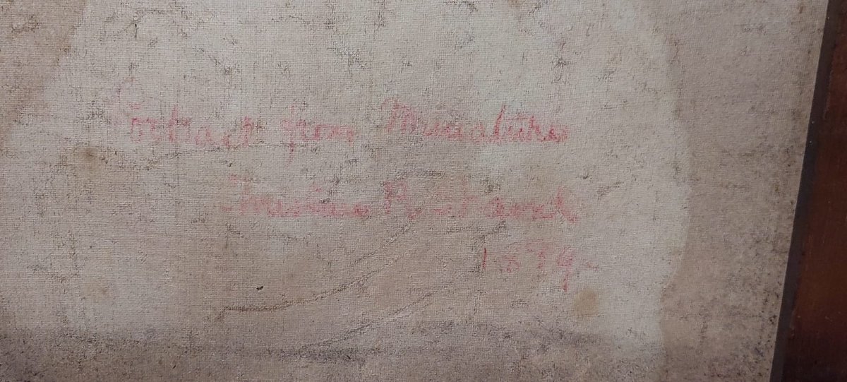 Antico ritratto  pastello su tela di  giovane nobildonna , firmato e datato  1899-photo-2