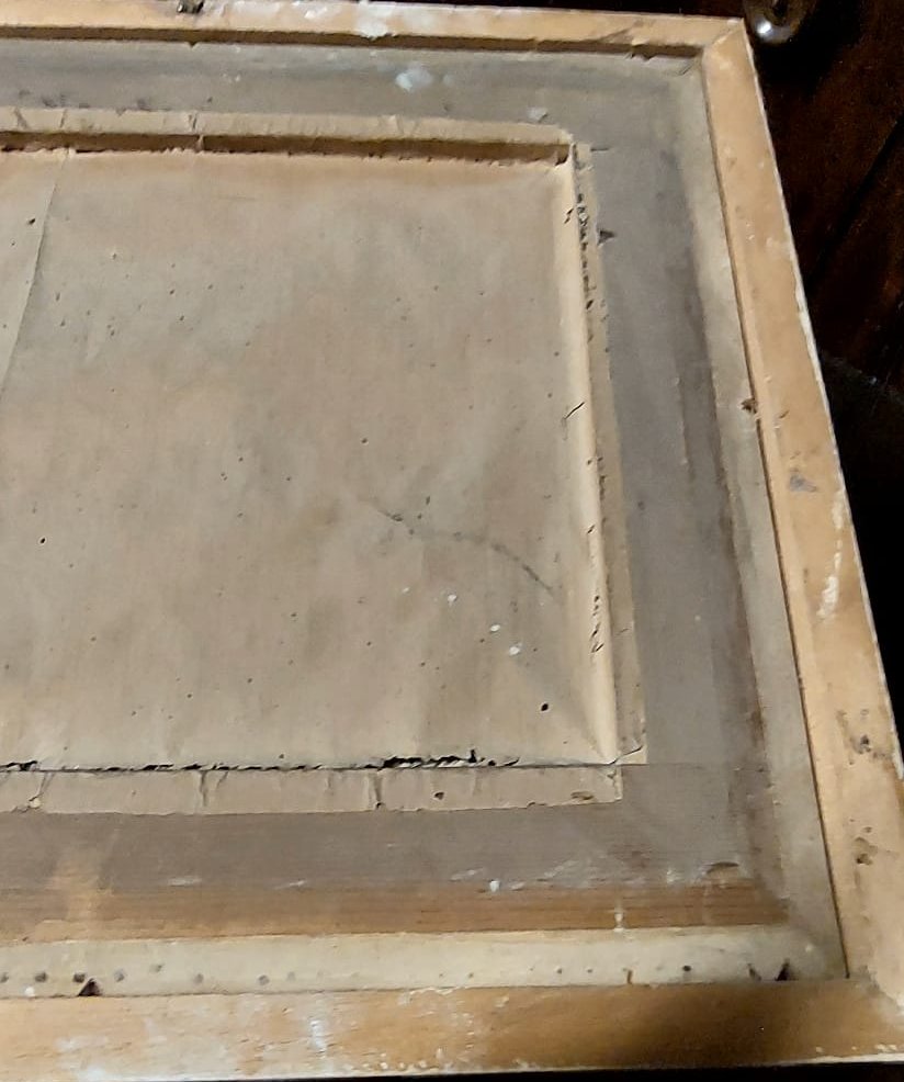 ricamo a filo su seta del XIX secolo , Pantheon a Roma 1881-photo-6