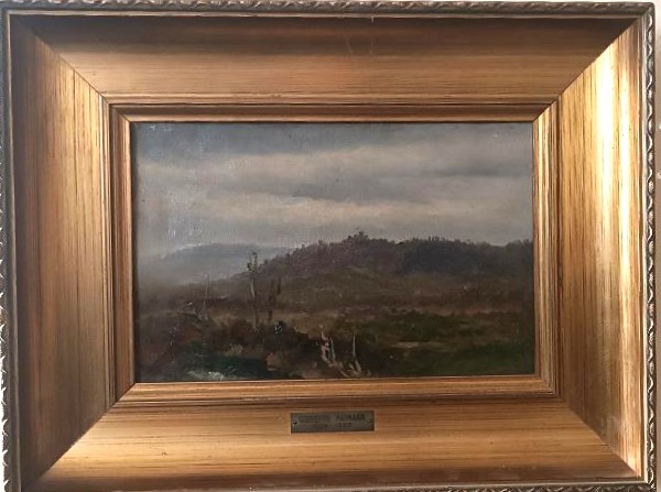 Dipinto olio su tela , GIUSEPPE HAINMANN (Milano 1828-Alessandria d'egitto-photo-3