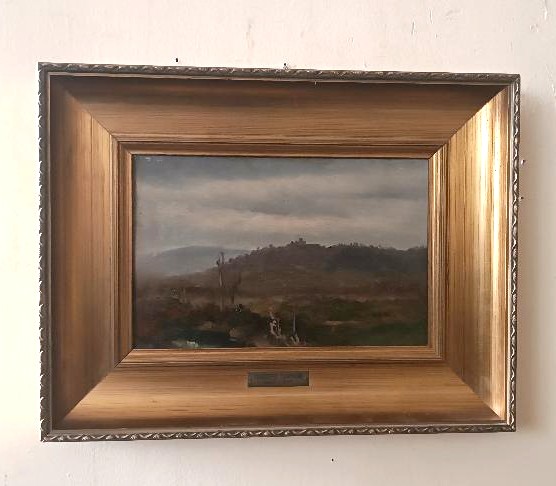 Dipinto olio su tela , GIUSEPPE HAINMANN (Milano 1828-Alessandria d'egitto