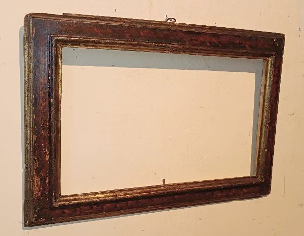 Antica cornice a cassetta italia prima meta' del 700-photo-2