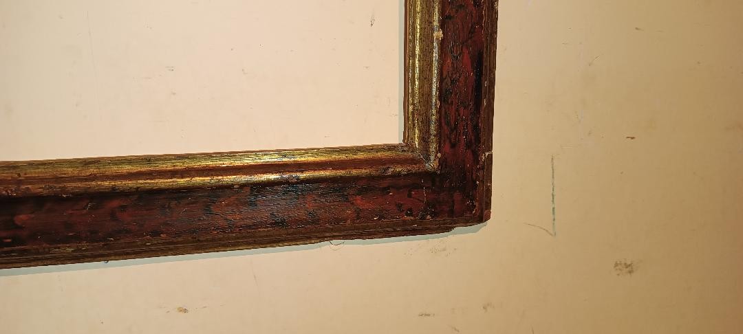 Antica cornice a cassetta italia prima meta' del 700-photo-4