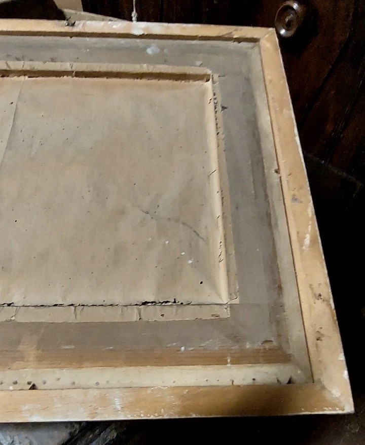 Antico ricamo a filo su seta del XIX secolo , Albergo Dei Poveri. Genova-photo-7