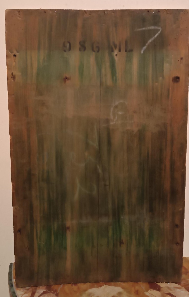 Dipinto XIX secolo -Olio su tavola-scuola europea-photo-4