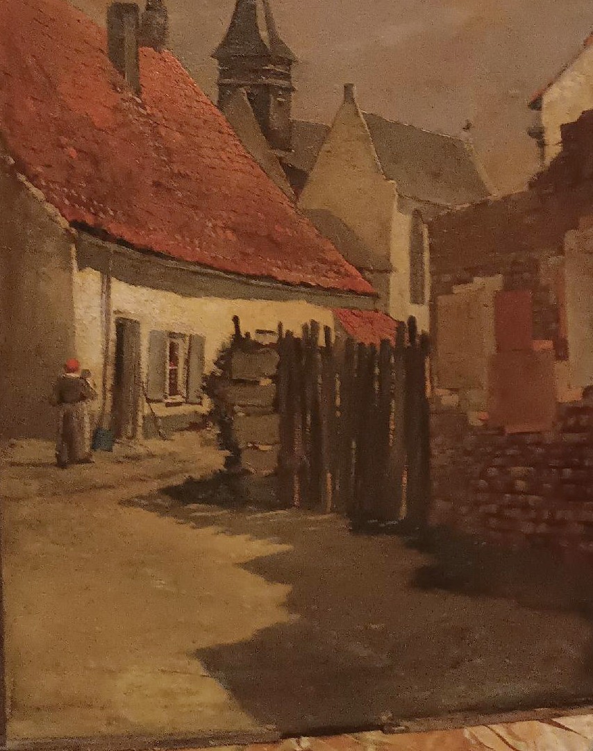 Dipinto XIX secolo -Olio su tavola-scuola europea-photo-5