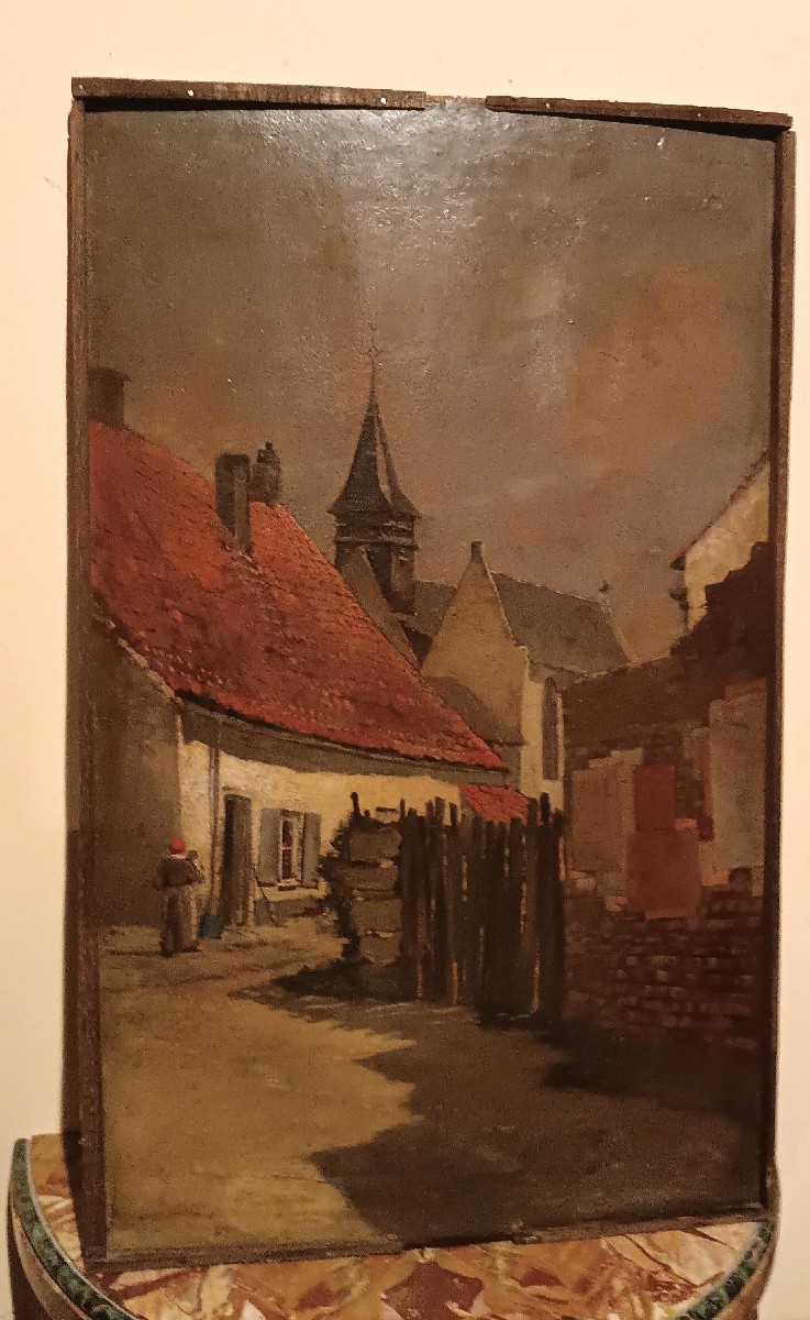 Dipinto XIX secolo -Olio su tavola-scuola europea