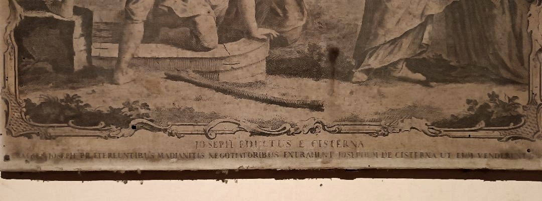 Antica incisione Giovanni Volpato - 'Joseph eductus e cisterna', 1768-photo-4