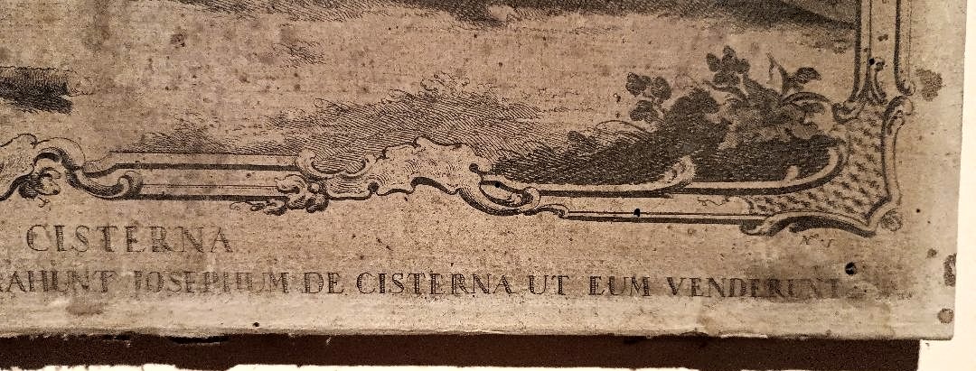 Antica incisione Giovanni Volpato - 'Joseph eductus e cisterna', 1768-photo-5