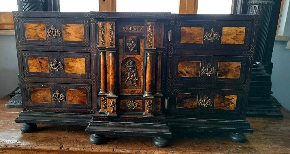 Grande monetiere intarsiato dei primi del '900-photo-3