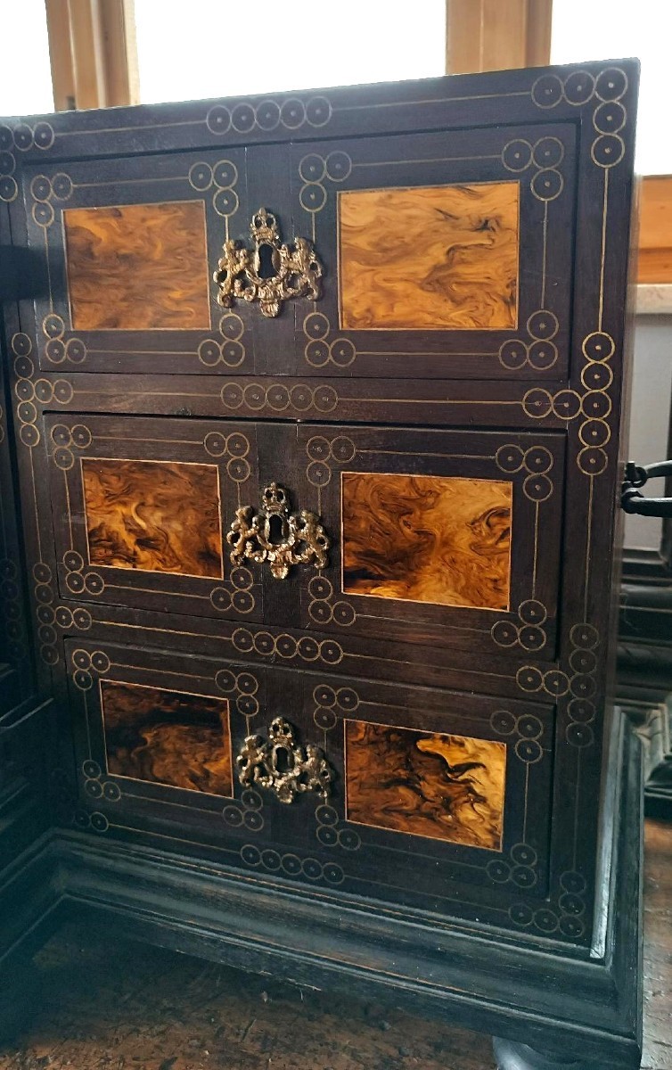 Grande monetiere intarsiato dei primi del '900-photo-4