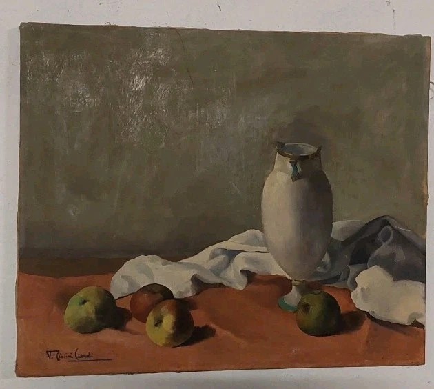 DIPINTO OLIO SU TELA EMMA CIONINi CIARDI VENEZIA 1879-1933-photo-2