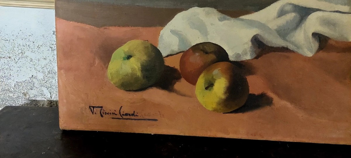 DIPINTO OLIO SU TELA EMMA CIONINi CIARDI VENEZIA 1879-1933-photo-3