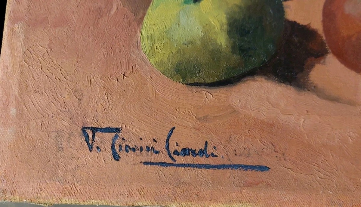 DIPINTO OLIO SU TELA EMMA CIONINi CIARDI VENEZIA 1879-1933-photo-4