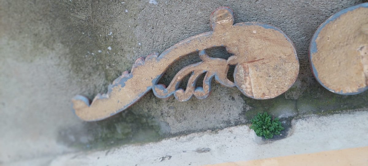 Coppia Grandi Fregi  Legno Intagliati XVII secolo Barocchi-photo-2