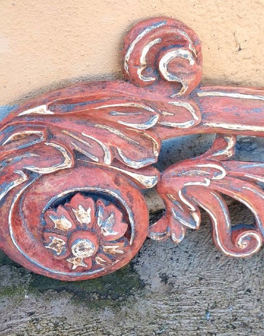 Coppia Grandi Fregi  Legno Intagliati XVII secolo Barocchi-photo-4