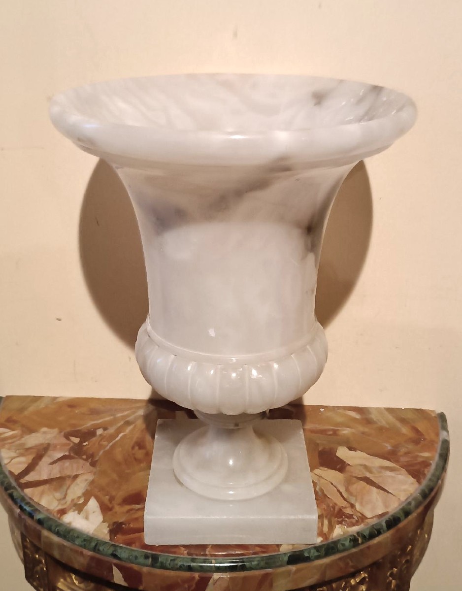 vaso mediceo a cratere alabastro prima meta' del 900-photo-1