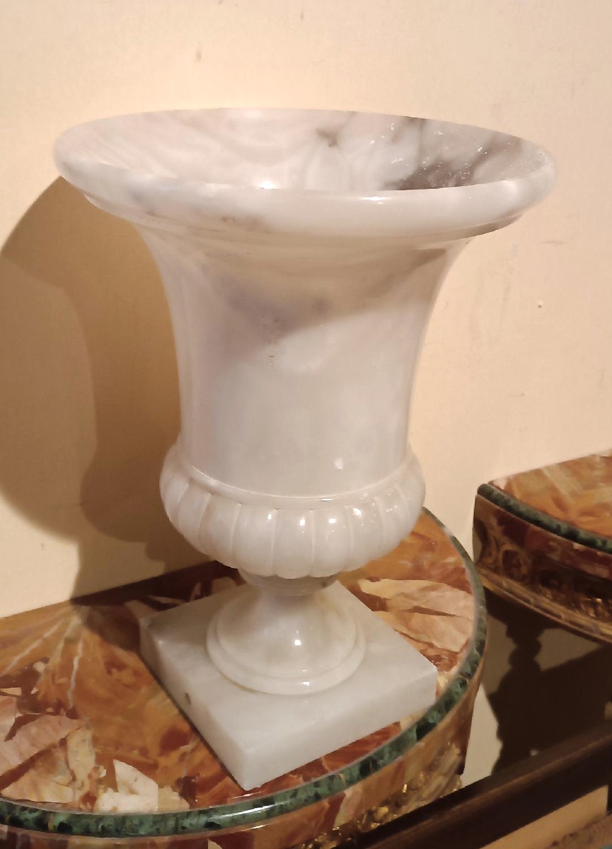 vaso mediceo a cratere alabastro prima meta' del 900-photo-3