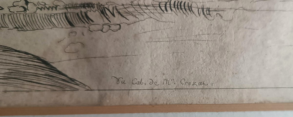 Disegno antico su carta vergata - XVII secolo - da  Annibale Carracci-photo-1