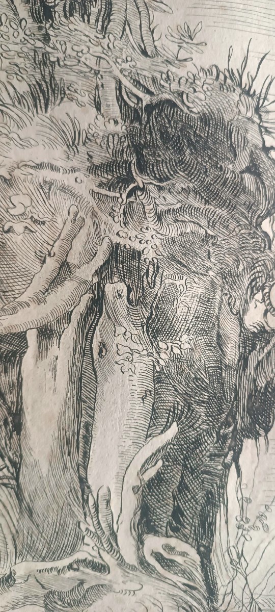 Disegno antico su carta vergata - XVII secolo - da  Annibale Carracci-photo-7