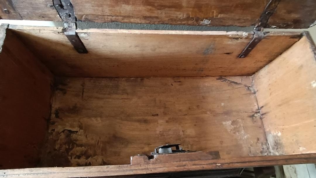 Piccola cassa scatola in legno XVII  secolo toscana 68x30-photo-5