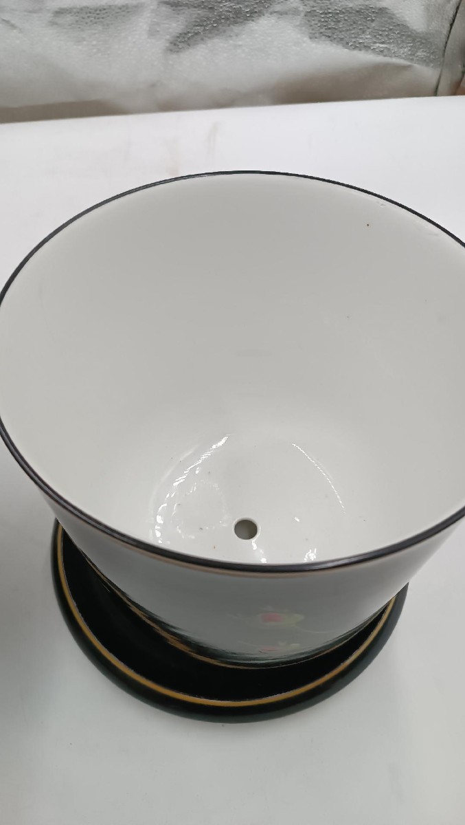 Coppia vasi cashpot ,porcellana Ginori seconda meta' XIX secolo-photo-5