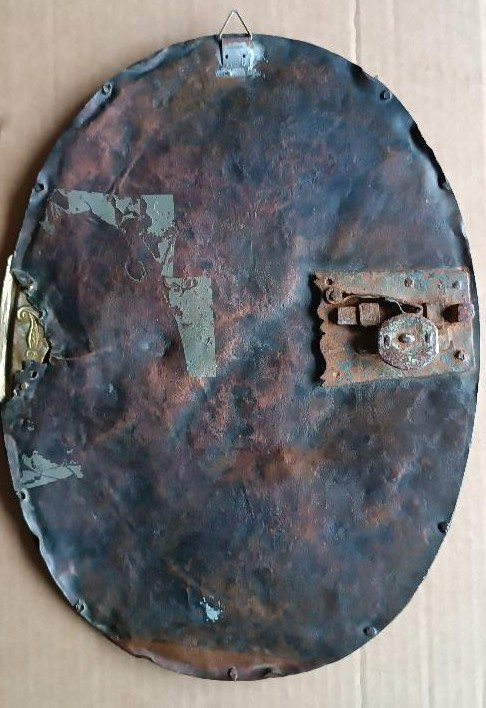 Antico sportello tabernacolo -sbalzo ottine dorato Barocco-photo-3