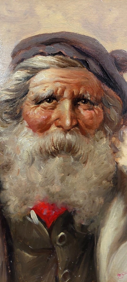 DIPINTO OLIO SU LEGNO RITRATTO PERSONAGGIO ATHOS RENZO BRIOSCHI 1910-2000-photo-4