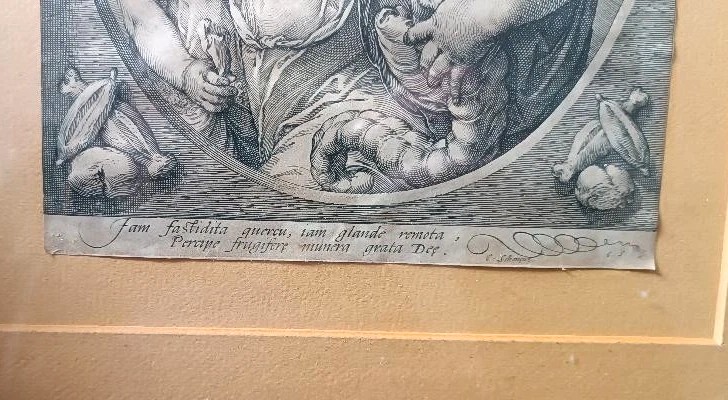 incisione a bulino .Cerere -Hendrik Goltzius (1558-1617) CERERE-photo-2