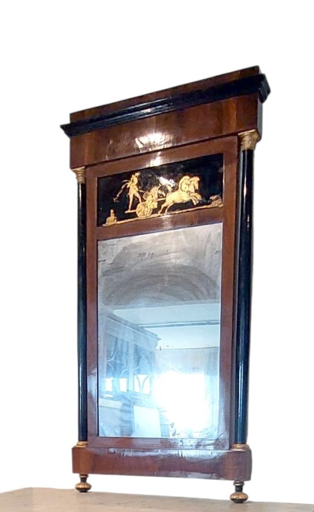 Cassettone impero con specchiera-primi 800 Italia (LUCCA)-photo-1