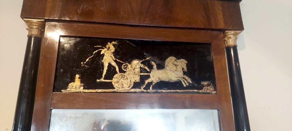 Cassettone impero con specchiera-primi 800 Italia (LUCCA)-photo-2