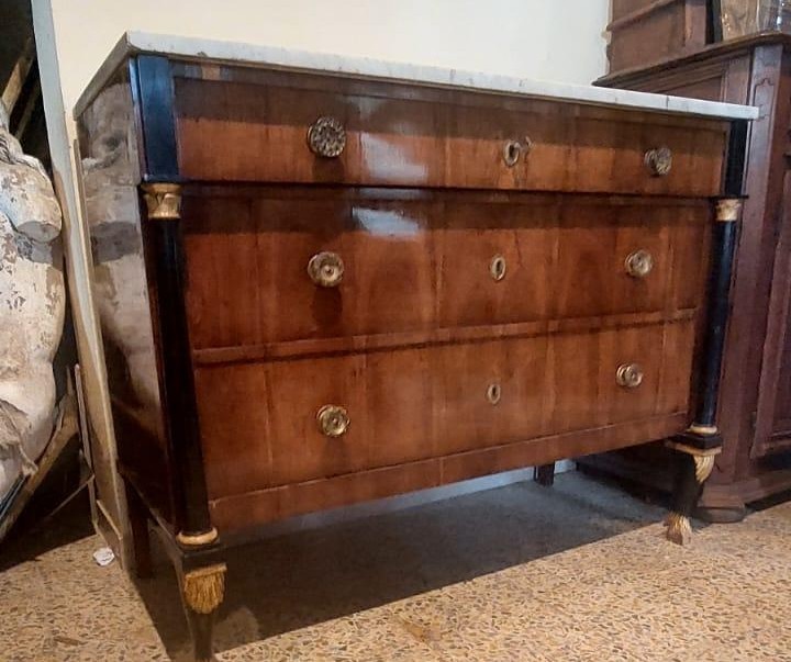 Cassettone impero con specchiera-primi 800 Italia (LUCCA)-photo-4