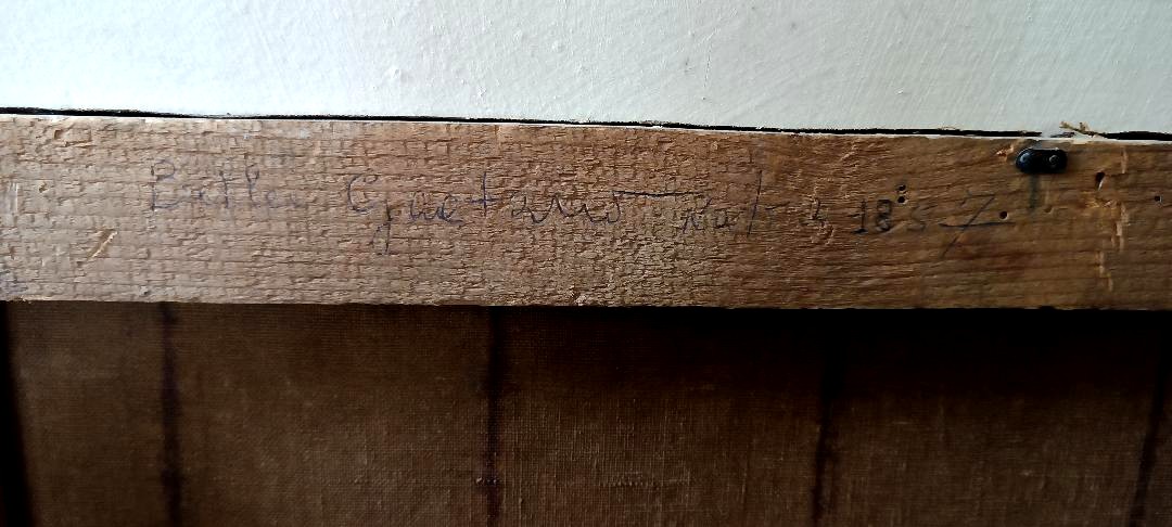 dipinto antico olio su tela XIX secolo scuola italiana "IL CIABATTINO"  -photo-7