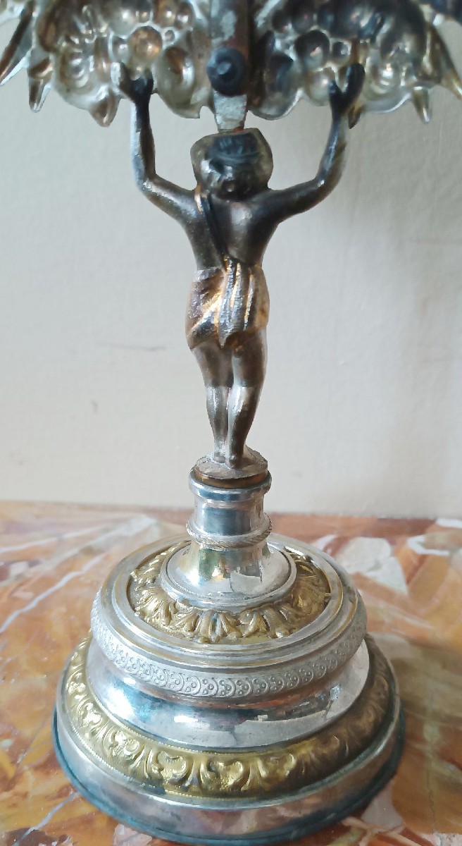 Ostensorio a raggera in metallo argentato fine 800,manifattura italiana-photo-4