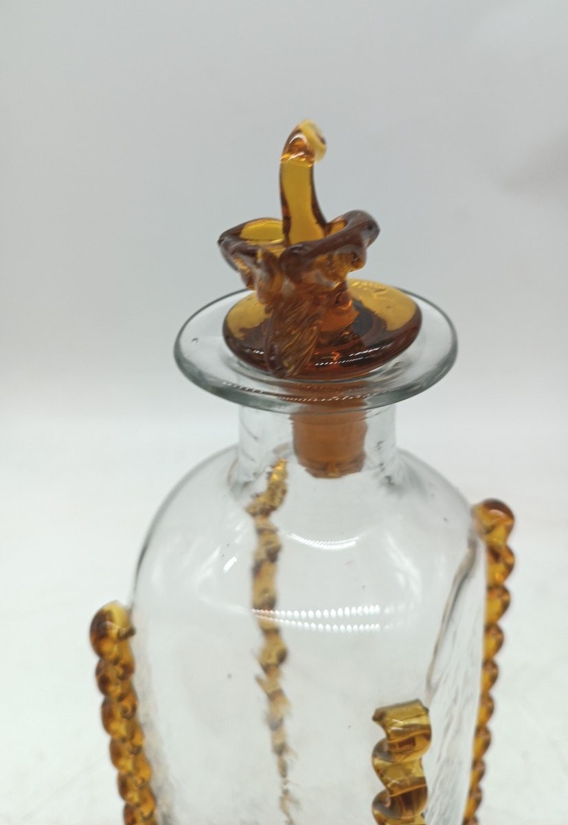  bottiglia vetro murano prima meta' del 900-photo-4