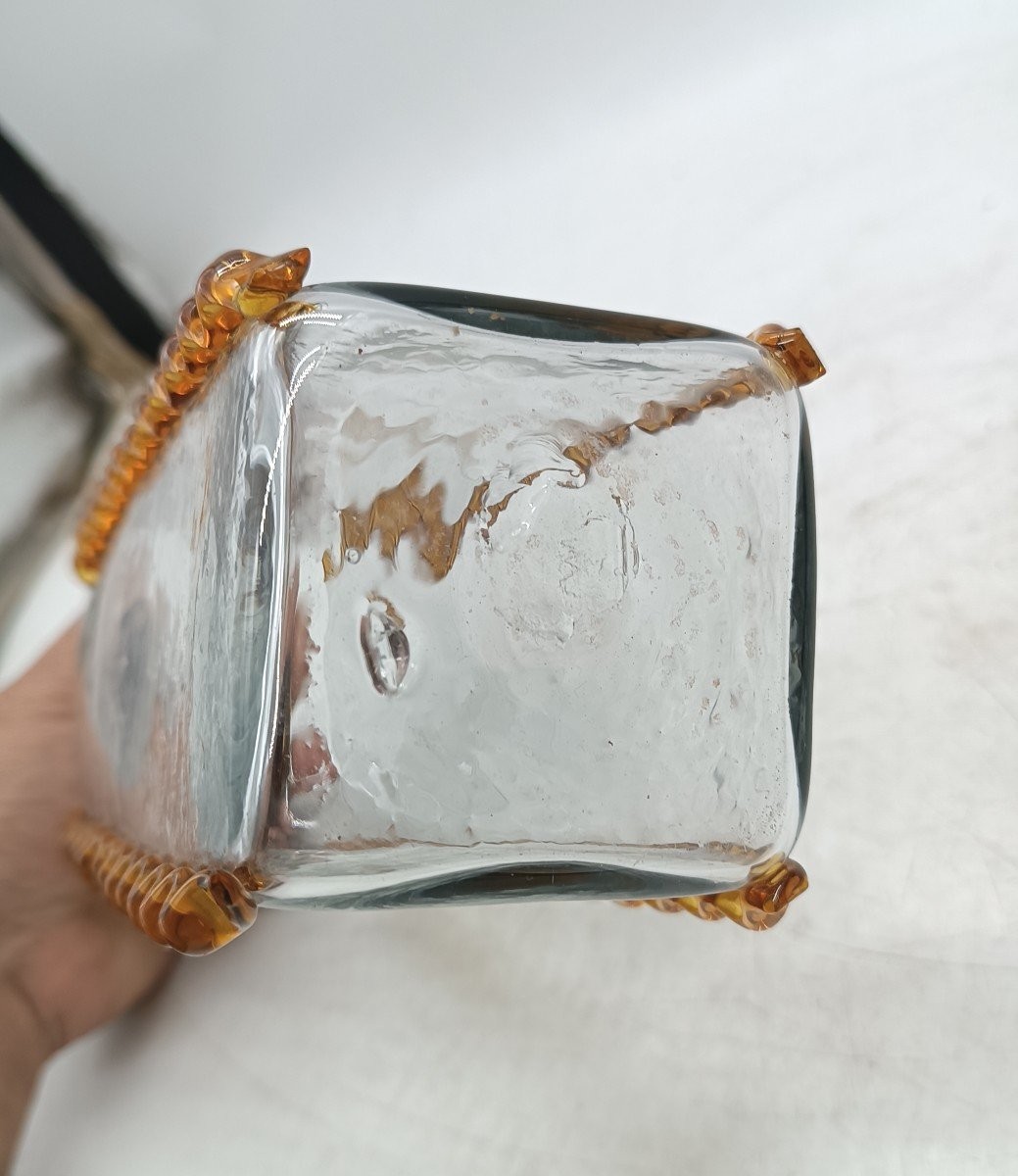  bottiglia vetro murano prima meta' del 900-photo-3