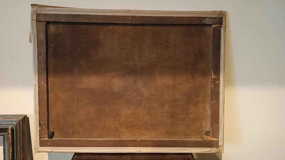 Scena Di Caccia - Dipinto Antico XVII Secolo Scuola Fiamminga -photo-3