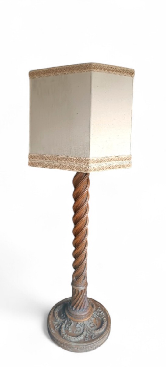 Grande piantana colonna  lampada antica inizi XIX secolo Impero