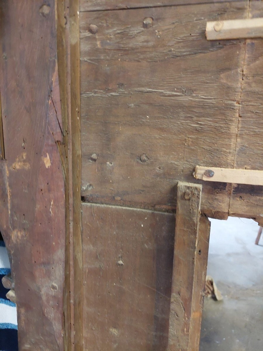 Grande Edicola  cornice intagliata stile rinascimentale XVII Secolo Italia -photo-6