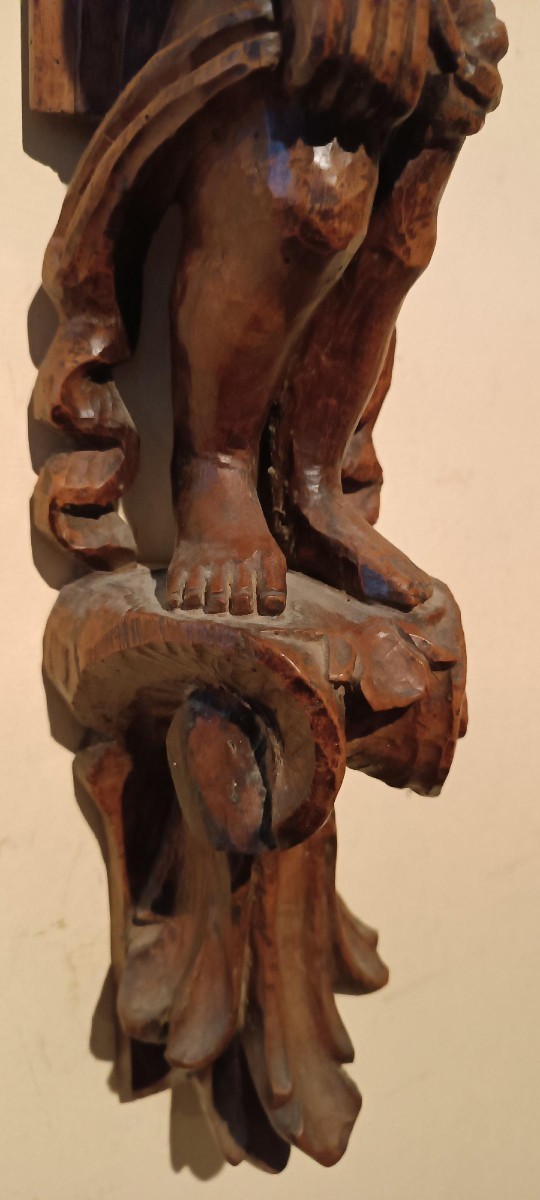 cariatide in legno scolpito, XVII secolo-photo-3