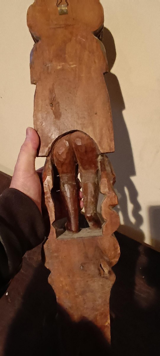 cariatide in legno scolpito, XVII secolo-photo-5