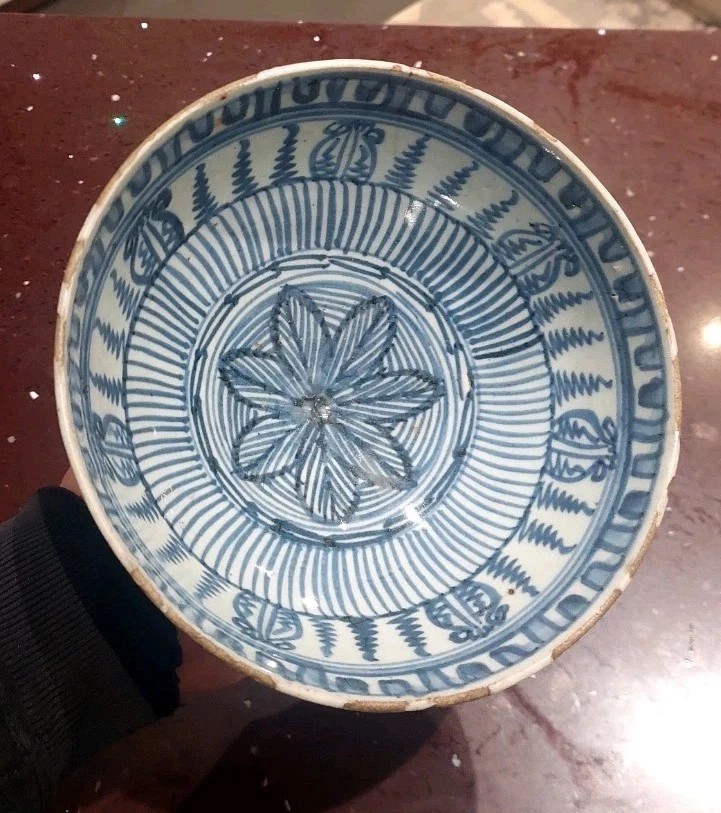 Antica Coppa Cina Blue XVII SECOLO Dinastia MING-photo-1