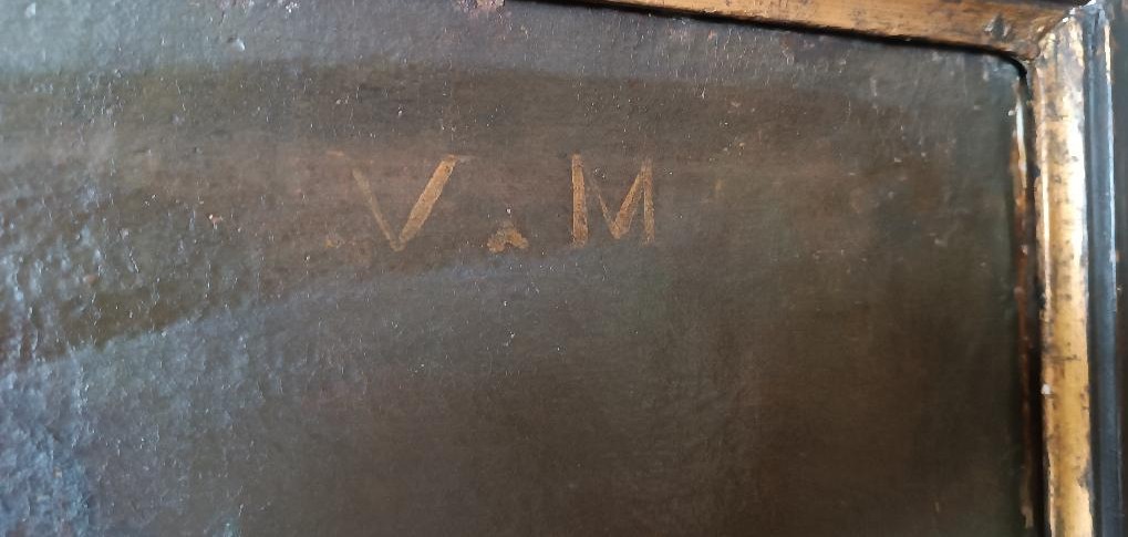 Antico olio su tela - Santa Agnese-Scuola romana XVII SECOLO-photo-5