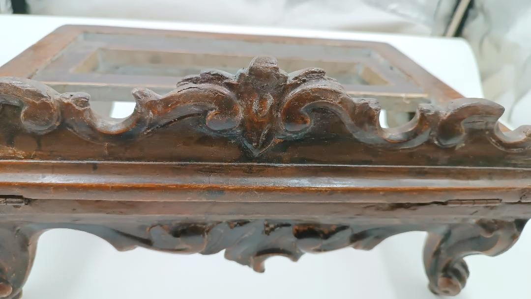 Leggio in legno argentato del XVIII secolo, Italia-photo-3