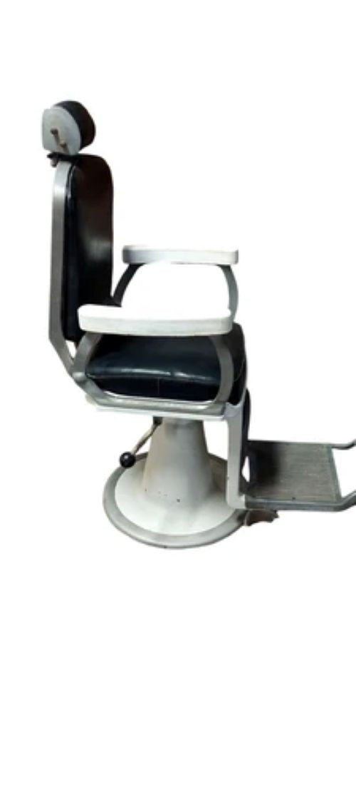 Poltrona da Barbiere Antica anni 50/60 (Originale) Vintage Alluminio Pelle-photo-4